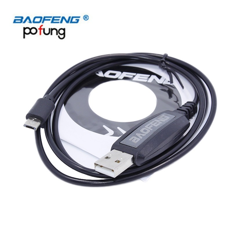 Cable de programación USB Con Cd Para Radio Baofeng BF-T1 Mini Walkie Talkie 